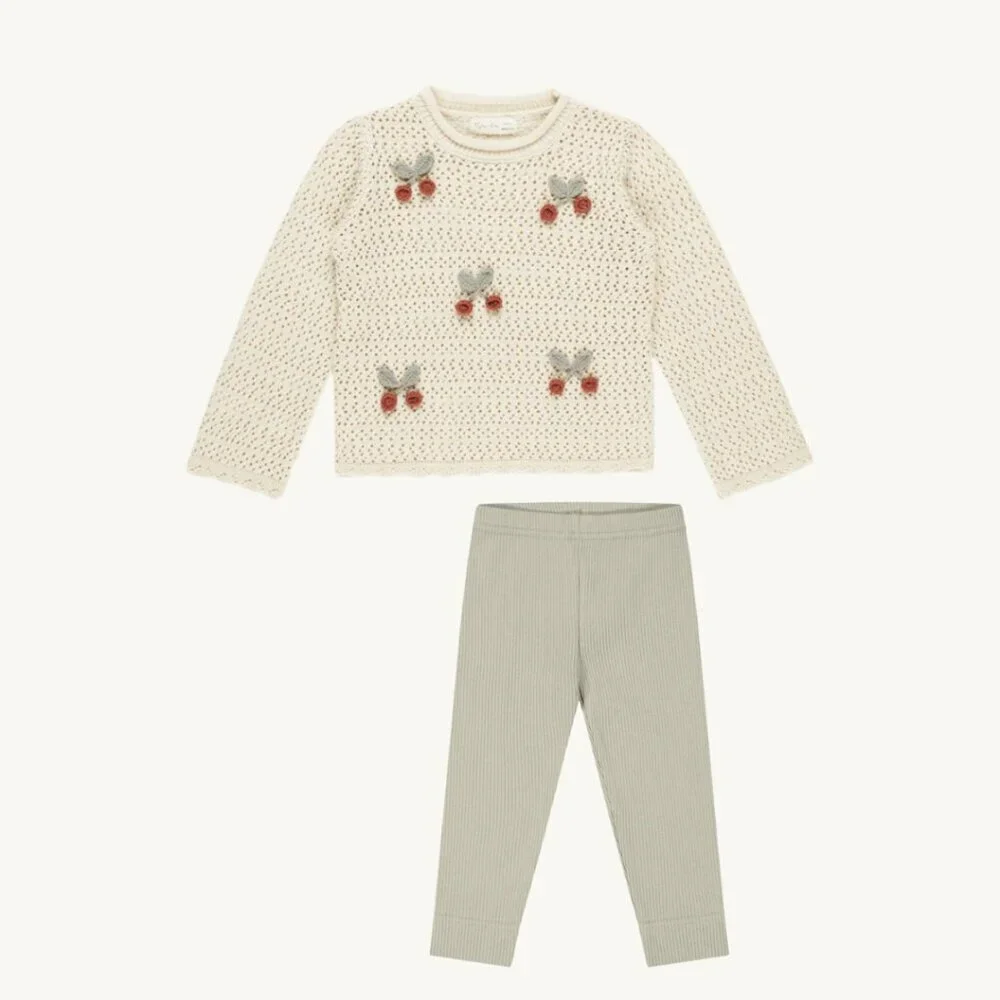 NWT - Rylee + Cru Cherry Crochet Set​​​